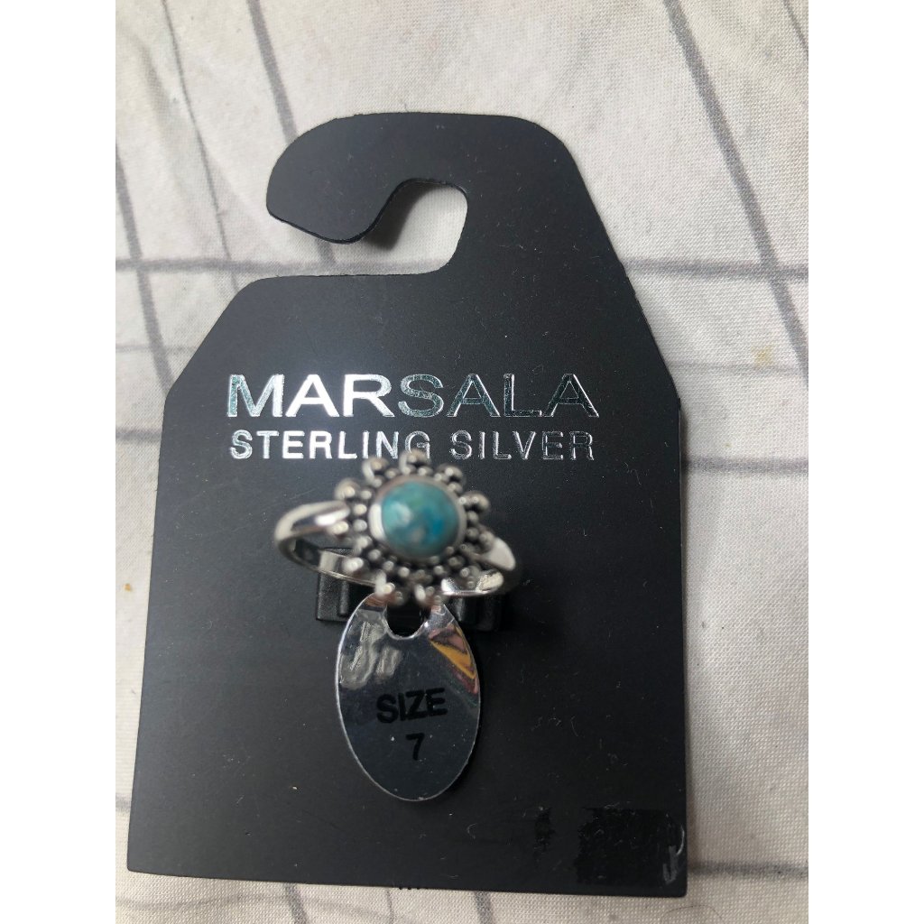 Nwt Marsala Sterling Silver Flower Ring 7
